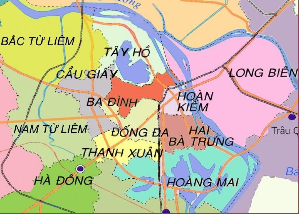 Peta ha dong district, hanoi