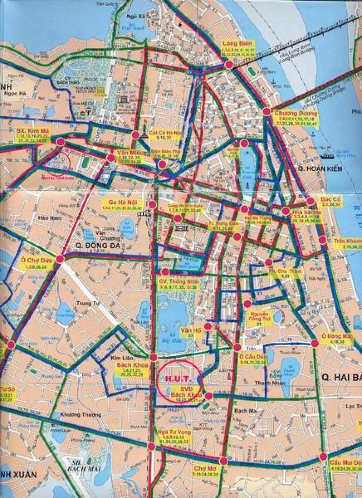 hanoi rute bus peta
