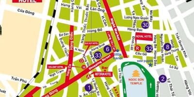 Peta dari hanoi jalan